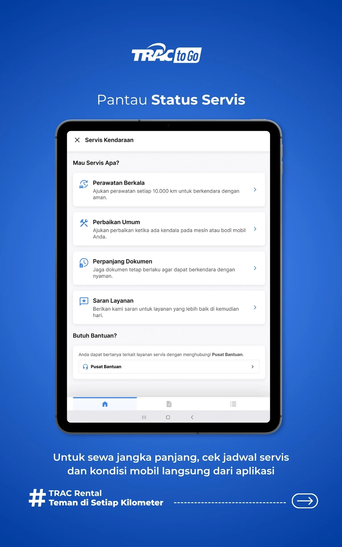 TRACtoGo: Rental Mobil & Bus screenshot
